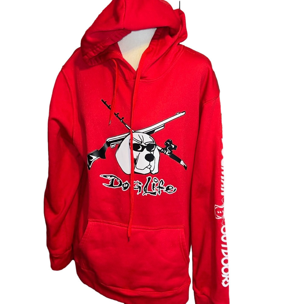 Dog Life Dogman Outdoors Red Hoodie 3X